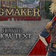 Show Text With JAVASCRIPT RPG Maker MV MZ Tutorial Rpgmaker Javascript Gamedev