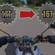 I Swapped Out The 17 Tooth For A 16 Tooth Sprocket On My Boom Vader 125 Honda Grom Clone