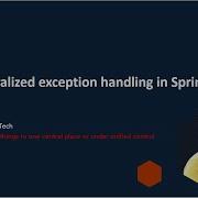 Spring Tutorial Exception Handling In Spring Boot Session 6 By SamJTech