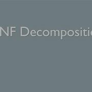 BCNF Decomposition