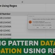 REGEX Data Validation In Excel String Pattern Data Validation And Conditional Formatting