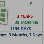 How To Calculate Days Months And Years Between Two Dates In Excel