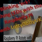 Raspberry Pi Robot Flashing LED Eyes Using GPIO Pins And Python