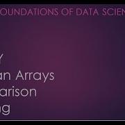 4 3 Numpy Arrays Boolean Array Comparison And Masking Tamil
