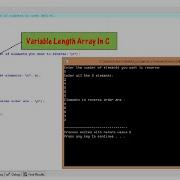 Variable Length Arrays In C