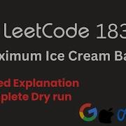 Maximum Ice Cream Bars Leetcode 1833 Counting Sort Approach Optimal Solution
