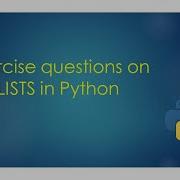 NCERT Exercise Questions On Lists In Python Unit 2 Term 2 Class 11th CBSE Computer Science