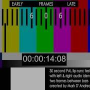 PAL Lip Sync Test Signal With Audio Idents