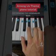 Among Us Theme Easy Piano Tutorial