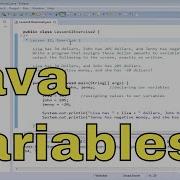 12y Learn Java Exercise 2 Java Variables