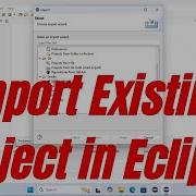 How To Import Existing Project In Eclipse Workspace Eclipse Shortcuts Eclipse Tutorial