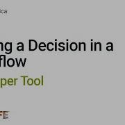 Making A Decision In A Workflow In The Developer Tool