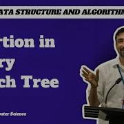 Insertion In Binary Search Tree Data Structure And Algorithms Vishal Gupta