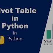 Pivot Table In Python Stat Modeller Python Tutorial Data Science
