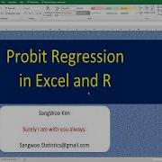 091 Probit Regression Analysis In Excel And R