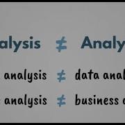 Analysis Vs Analytics