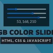 RGB Color Slider JavaScript Functions To Change Background Color With Input Range Sliders