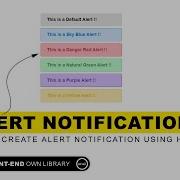 Library 12 Create Alert Notification In CSS Front End Library Using HTML CSS And JS Uiuxpro