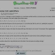Java Practice It Exercise 14 9 SwitchPairs 1 Collections Stacks And Queues Stacks Queues