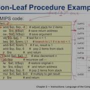 CST 337 MIPS Non Leaf Procedure Call Using Stack