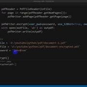 Protect PDF File With Password In Python