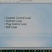 17 Flag Controll Loop And EOF Control Loop