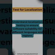 Test For Localization Softwaretesting Testing