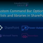 Настройка командной панели в списках и библиотеках SharePoint
