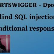 Blind SQL Injection With Conditional Responses PortSwigger