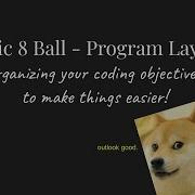 Magic 8 Ball Program Layout
