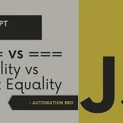 Javascript Equality Vs Javascript Beginner Tutorials