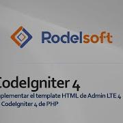 Implementar El Template HTML De Admin LTE 4 En CodeIgniter 4 De PHP