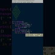 NUMBERS PATTERN 4 RHOMBUS IN PYTHON NUMBERS PATTERN