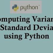 Statistics Using Python Programming Calculating Variance And Standard Deviation In Python