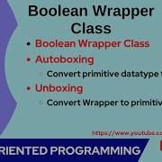 78 Boolean Wrapper Class Autoboxing Unboxing In Java