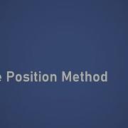 1 4 False Position Method