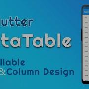Scrollable Table Flutter DataTable Flutter Example