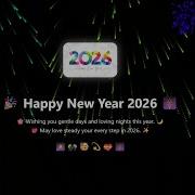Happy New Year 2026 Fireworks Website HTML CSS JavaScript Celebration Project NewYear2026
