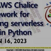 AWS Chalice For Building Serverless Apps In Python