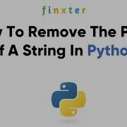 How To Remove The Prefix Of A String In Python
