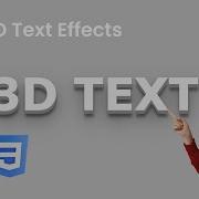 CSS 3D Text Shadow Effect