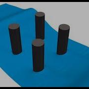 CFD Simulation Of Wave Passing Four Piles