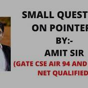 5 Small Question On Pointers