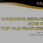 Windows Server 2012 R2 Top Ten Features