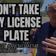 Don T Take My License Plate