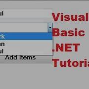 Visual Basic NET Tutorial 43 How To Use A Combobox Visual Basic NET