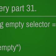 How To Use Empty Selector In Jquery Part 31