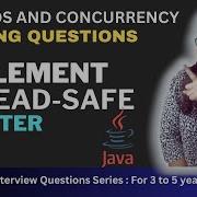 How To Implement Thread Safe Counter Class Threads And Concurrency Questions