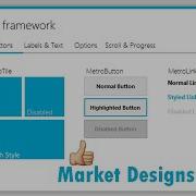 C Tutorial How To Use Winforms Modern UI Metro Framework Market Designs