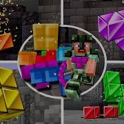 Minecraft X Tetris DLC All Bosses Fight Gameplay